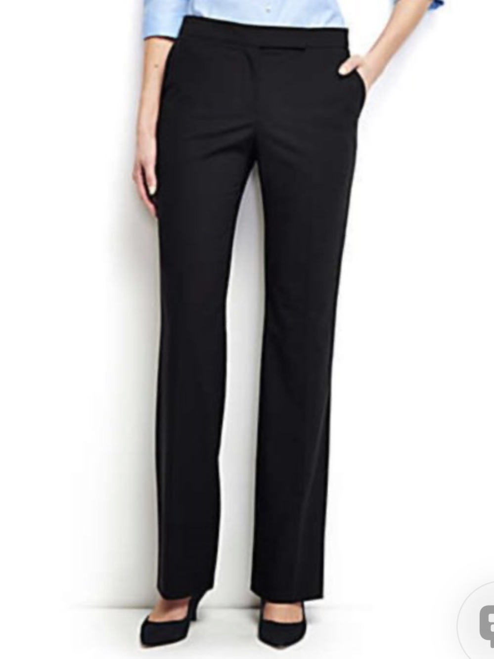 Lands’End outfitters washable wool blend comfort plain pants